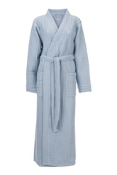 Heckettlane Badjas Wafel Ice Blue 65% Gerecycled Katoen 35% Andere Vezels